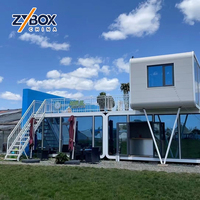 ZYBOX Luxury 2-Storey Apple Cabin Mobile Home Furnishings Wooden Space Modular Capsule House with Sandwich Panel for Villas