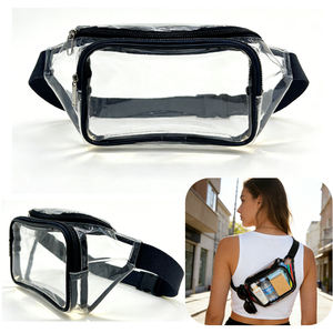 <span class=keywords><strong>Promo</strong></span> Maßgefertigte PVC Transparente Sport-Aufbewahrungstasche Klare Gürteltasche Crossbody Stadion-Zugelassene Tasche für Damen und Herren - Product Image 1