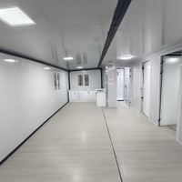 Maisons préfabriquées en acier à moins de 20 000 $, kit plat étanche 1 chambre au design moderne pour villa, appartement, cour