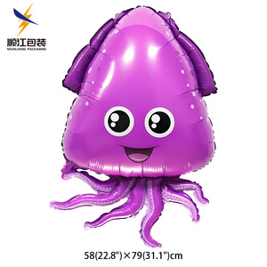 Squalo di pesce di aragosta di delfino-per le decorazioni della festa nuziale Palloncini di lamina di vita marina - Product Image 4