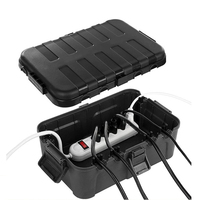 Boîtier électrique extérieur grand format (12,5 x 8,5 x 5 pouces) IP54 étanche, protection pour rallonge et prise de courant