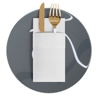 2024 prix usine personnalisé premium tissu comme 1ply serviettes d'invité blanches jetables airlaid serviettes