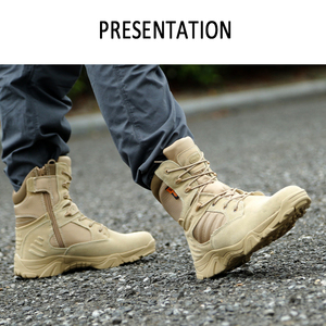 Chaussures de randonnée imperméables pour hommes, bottes tactiques légères, bottes respirantes pour le désert, chaussures tactiques pour hommes - Product Image 3