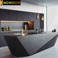 SAVOIR Toute la maison Personnalisation ONLY Armoires de cuisine Surface laquée de luxe Robinets de cuisine modernes en îlot de pierre Maison Villa