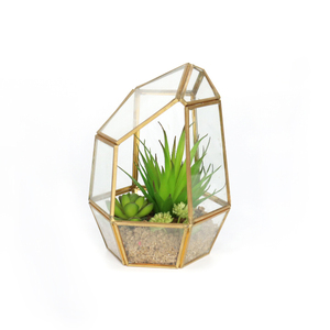 New Product Geometric Shaped Geometric Glass Plant Terrarium Succulent Bonsai Wholesale