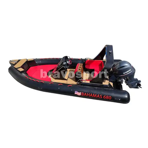 Bateau de pêche gonflable en fibre de verre à coque rigide de luxe CE 680 RIB pour les eaux océaniques - Product Image 3