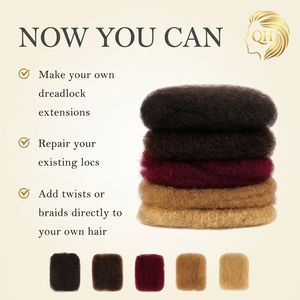 Mèches de cheveux naturels super légères Afro Kinky en vrac, brun chocolat, 50 grammes, de 8 à 20 pouces, pour salons aux États-Unis et au Nigeria - Product Image 5