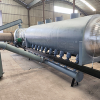 Four de pyrolyse de carbonisation du bois Biochar faisant la machine Ligne de production de carbone sans fumée de carbonisation du charbon de bois