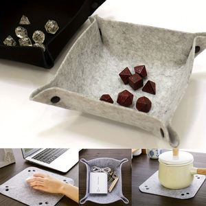 Bandeja Organizadora de Fieltro para Monedas, Llaves, Gafas y Otros Objetos Pequeños - Bandeja Duradera para Dados de Juego para DnD/RPG/ Regalos de Bienvenida y Promociones - Product Image 3