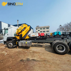 シノトラック 6x4 12トン折りたたみ式伸縮クレーン搭載トラックシャーシ、揚程12.5m、スパン16m、建設向け高効率 - Product Image 6