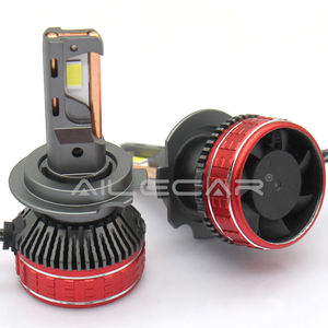 AILECAR ST-E90-3 fari a LED a 12 Core ad alta luminosità che volano in edizione rossa aquila H7 63W con Design unico aquila volante - Product Image 3