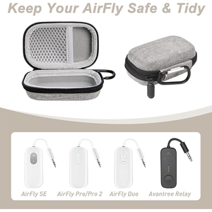 กระเป๋าเดินทางขนาดเล็กสำหรับ AirFly SE/Pro/Pro 2/Duo และ <span class=keywords><strong>Avantree</strong></span> สำหรับอะแดปเตอร์เสียงไร้สายและหูฟังสำหรับเดินทาง - Product Image 3