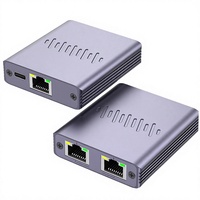 Répartiteur Gigabit Ethernet 1 vers 2 RJ45, prolongateur de commutateur réseau, adaptateur LAN en aluminium pour PC, boîtier TV, routeur