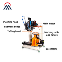 Machine à fabriquer des brosses à disques, machine à touffeter et à percer automatique CNC à 4 axes pour la production de brosses de balayeuses routières