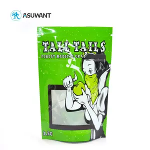 Hot Sale Snack Cashewnüsse gefrostet Zip-Lock-Verpackung stehen klares Fenster benutzer definierte Aluminium beutel Lebensmittel verpackung Tasche