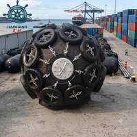 Fender pneumatique flottant robuste certifié ISO 17357 D3.3 * L6.5 m pour l'amarrage des navires et le transfert STS