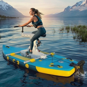 Vélo aquatique personnalisé <span class=keywords><strong>pour</strong></span> la mer et le lac, pédalo, bateau à pédales, bateau électrique commercial et vélo, vélo aquatique gonflable en PVC - Product Image 1