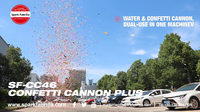 Canon à confettis et à eau 3 en 1 - Machine à effets de scène multifonctionnelle pour les fêtes et les spectacles en direct