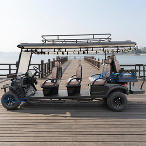 Carrito de Golf Eléctrico de 8 Plazas Personalizado de Fábrica, Cómodo, Todoterreno, para Turismo, con Depósito - Product Image 1