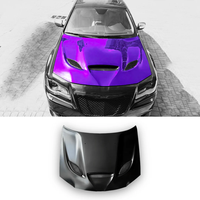 Capot de voiture noir pour capot en aluminium de style Chrysler 2011-2023 Hellcat avec lunette ventilée 300