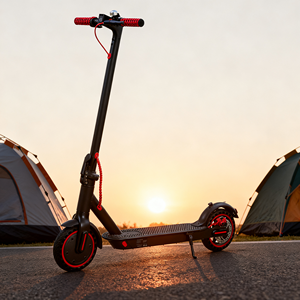 Trottinette électrique tout-terrain avec phare et feu arrière pour la conduite nocturne - Product Image 6