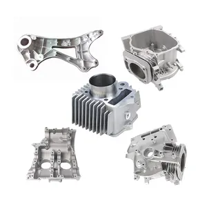 Aluminium ADC12 presisi mesin Die Casting/silinder penutup suku cadang sepeda motor