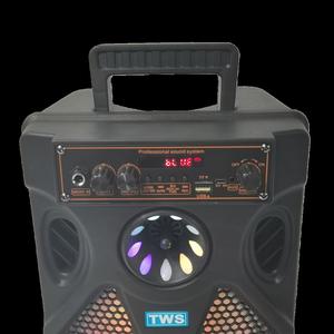 HT-K4 8英寸Kimiso音频手推车扬声器，带有线麦克风 - Product Image 2