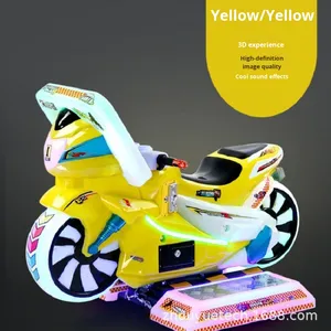 Équipement de jeu d'arcade de course de moto électrique pour enfants d'intérieur, en plastique PP, à monoplace, à monnayeur, du fabricant - Product Image 3