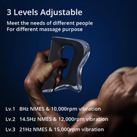Masseur portable manuel pour le myofascialement Gua Sha, rechargeable, 3 vitesses, microcourant Type-C, microvibration, NMES, masseur complet