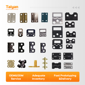 Colección de Bisagras para Marcos de Fotos de Grado Industrial en Varios Tamaños, Venta al por Mayor, Herrajes Metálicos en Zinc Plateado, Dorado y Negro - Product Image 1