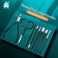 Ensemble coupe-ongles en acier inoxydable avec sac pliant, kit de manucure, ciseaux, outil de beauté, 8 à 18 pièces