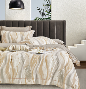 Nữ Hoàng Vua Kích Thước Bông Tấm Ga Trải Giường Đặt Bán Buôn In 200TC Duvet Cover Bộ Đồ Giường Linen Đặt - Product Image 3