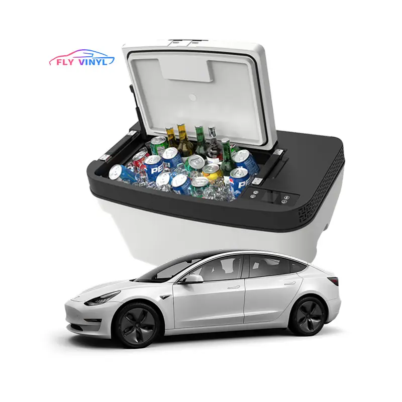 Modelo 3 Y X S accesorios 35L gran capacidad coche nevera portátil viaje Camping Tesla coche refrigerador
