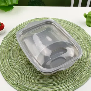 Wadah Makanan Plastik Dapat Dipakai Microwave, Wadah Makanan Plastik Kotak Makan Siang Bento Sekolah PP Dewasa