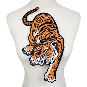 Patch brodé personnalisé avec logo, motif tigre, grande taille, pour motard - Product Image 3