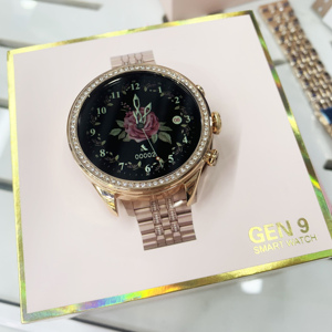 GEM 9 2 correas 1,28 pulgadas Mujeres Reloj inteligente 2024 Montre Reloj inteligente Mujer BT Call Mujer Smartwatch para mujeres damas - Product Image 2