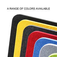 Paravent Acoustique Moderne Autoportant en Feutre de Polyester Écologique Réducteur de Bruit pour Bureau, Maison et École