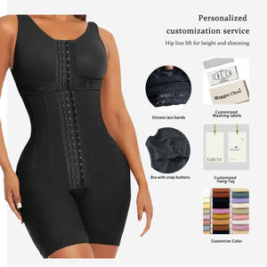 Faja Colombiana de Soporte Lumbar, Moldeadora hasta Medio Muslo con Botones a Presión, Transpirable, Postoperatoria, Compresión Abdominal - Product Image 2