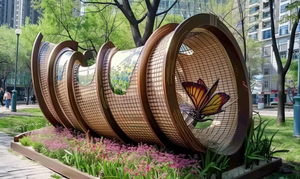 Tùy chỉnh nhà điêu khắc tre, khách sạn du lịch, để đạt được thiết kế thú vị và độc đáo của khách sạn phòng danh lam thắng cảnh - Product Image 2