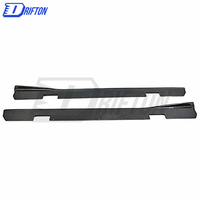 Jupes latérales en fibre de carbone style Drifton VRS avec tissage 3K/6K/12K et finition brillante/mate pour kit carrosserie Nissan GT-R R35