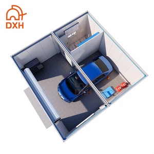 DXH Conceptions de <span class=keywords><strong>garage</strong></span> conteneur moderne personnalisé en usine Abris de voiture à panneaux sandwich portables préfabriqués pour voitures et camions - Product Image 6