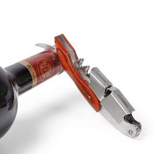 Sommeliers professionnels <span class=keywords><strong>Tire</strong></span>-<span class=keywords><strong>Bouchon</strong></span> Tout en Un Bière Ouvre-bouteille de Vin - Product Image 4