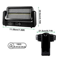 Igreslite 400W RGBW LED tête mobile stroboscopique barre de lavage lumière DMX512 RDM 32 bits gradation 96 + 20 segments scène DJ éclairage d'événement