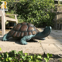 Statue de tortue en bronze de grande taille, décoration de jardin, parc, extérieur, design célèbre, art
