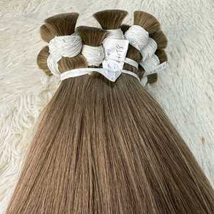 Venta al por mayor de extensiones de cabello humano natural Remy vietnamita estilos de rizos italianos marrones materia prima de onda profunda suelta de Vietnam - Product Image 1