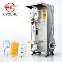 Machine automatique de remplissage et de scellage de sachets liquides pour jus en sachets plastiques, haute productivité, utilisation simple