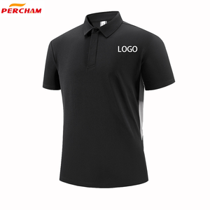 Kaos Polo Pria Custom dengan Trim Kontras, Lengan Pendek, dan Bahan Bernapas, Atasan Atletik Kasual untuk Golf dan Tenis - Product Image 2