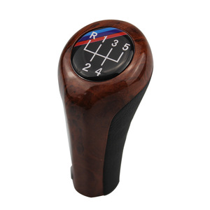Wood Grain Gear <b>Shift</b> <b>Knob</b> For Bmw Manual Transmission 5 6 Speed Ergonomic Plastic Car Part - Product Image 2