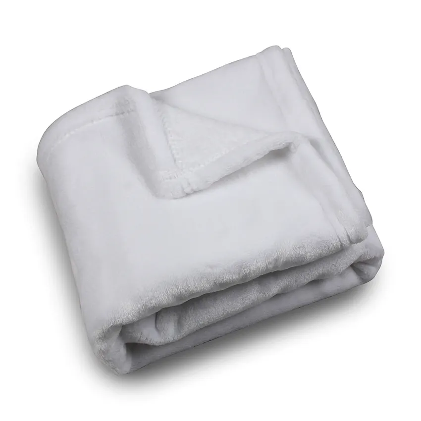 Gran oferta, manta de franela blanca de lana para bebé, manta en blanco con impresión fotográfica personalizada, mantas en blanco por sublimación //
