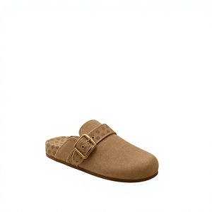 Sandalias planas vintage con lunares para mujer, sandalias con punta redonda y correa con hebilla, calzado informal antideslizante para verano y playa - Product Image 5